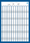 2026 Wall Planner Portrait Blue
