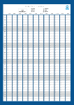 2026 Wall Planner Portrait Blue