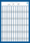 2026 Wall Planner Portrait Blue