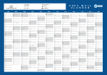 2025 Wall Planner Landscape BLUE 