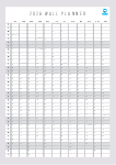 2026 Wall Planner Portrait Grey Non Customisable
