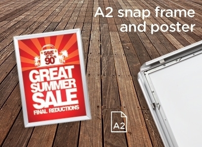 A2 Snap Frame  + 1 Poster - Hover view