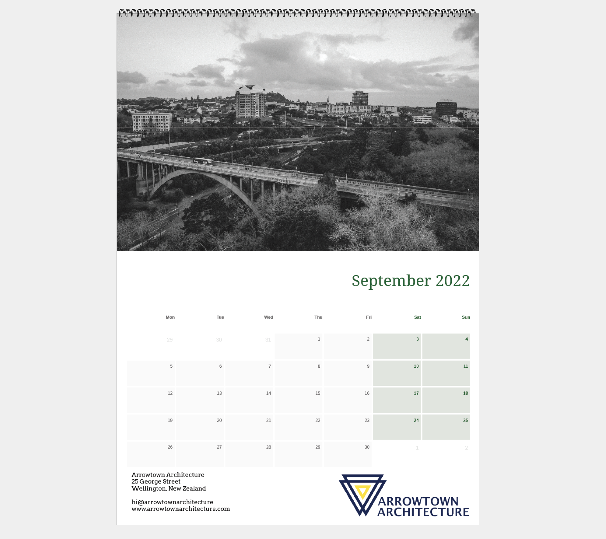 Wall Calendar A3 Portrait - Hover view