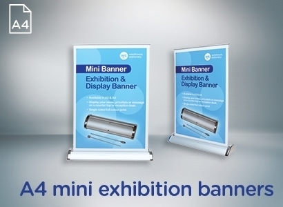 A4 Mini Exhibition Banner Including 1 Poster - Hover view