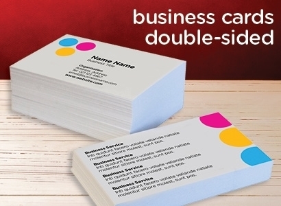 Double Sided Business Cards - Hover view