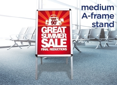 Medium A-Frame Stand Including 2 Posters - Hover view