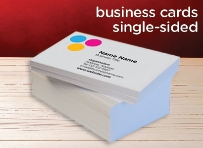 Single Sided Business Cards - Hover view